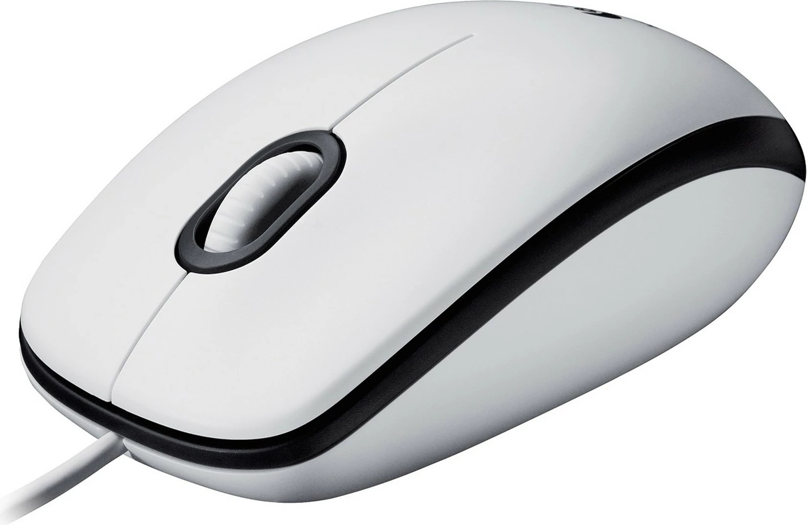 Optični miš, Logitech M100, ambidextrous, USB Type-A, 1000 DPI, bel