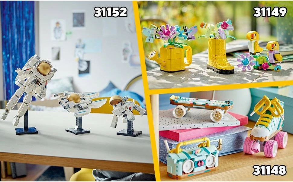 Set za gradnjo LEGO Creator 3in1 31150, 780 kosov, večbarven