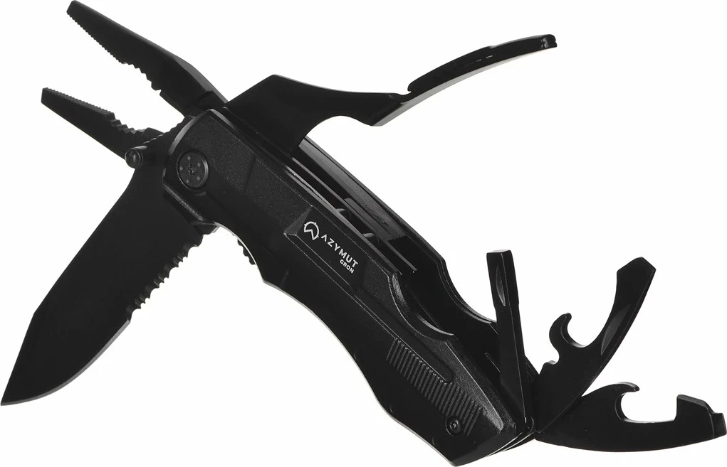 Večnamensko orodje Gron AZYMUT, 11 orodij + 9 bitov + usnjen etui