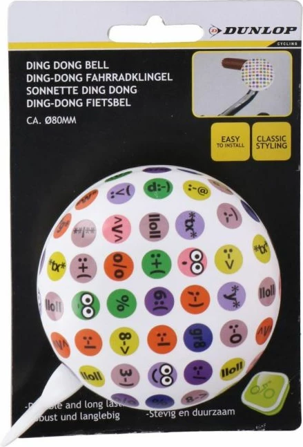 Zvonec za otroško kolo Dunlop, večbarven