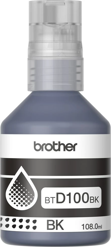 Črnilo za tiskalnik Brother BTD100BK, original, črno, 108 ml