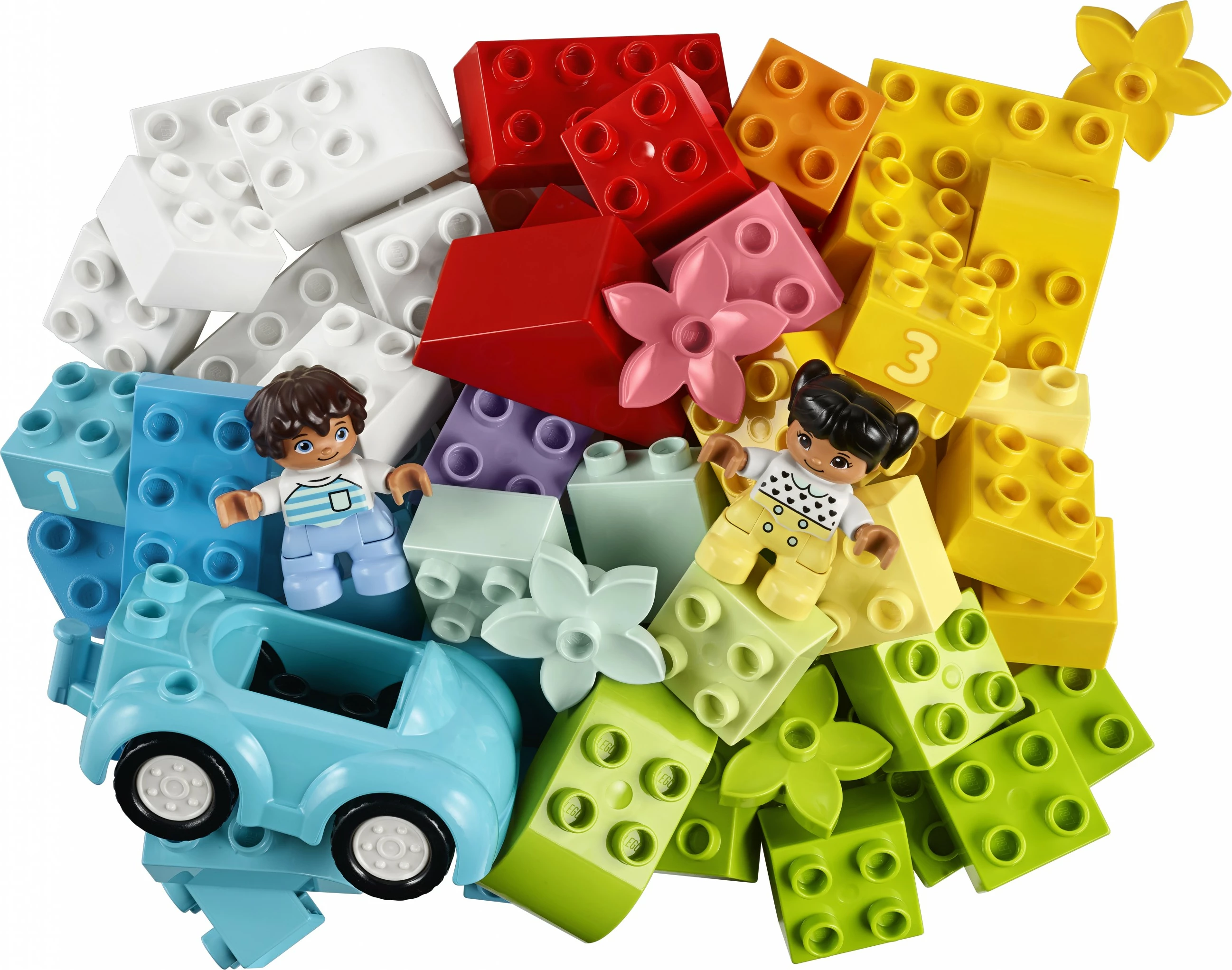 Klasni komplet LEGO DUPLO Brick Box 10913, 65 kosov, večbarven