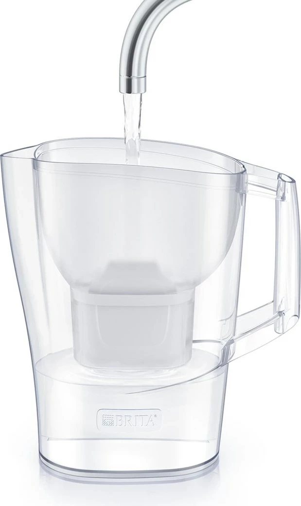 Filtrirni ibrik za vodo 2,4 L, z 2 filtroma MAXTRA, BRITA Aluna, bel