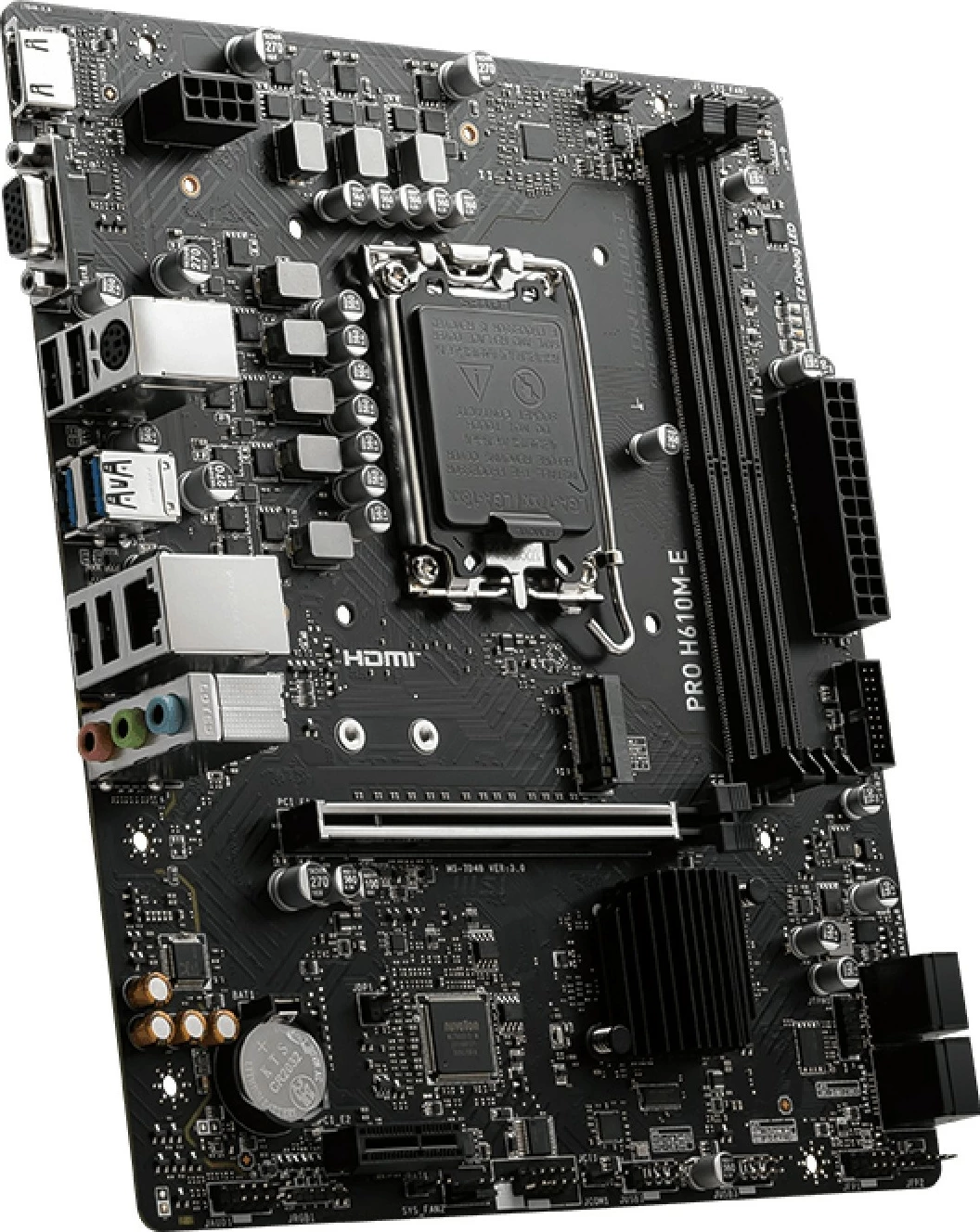 Plošča MSI PRO H610M-E, Intel, LGA 1700, DDR5-SDRAM, 96 GB
