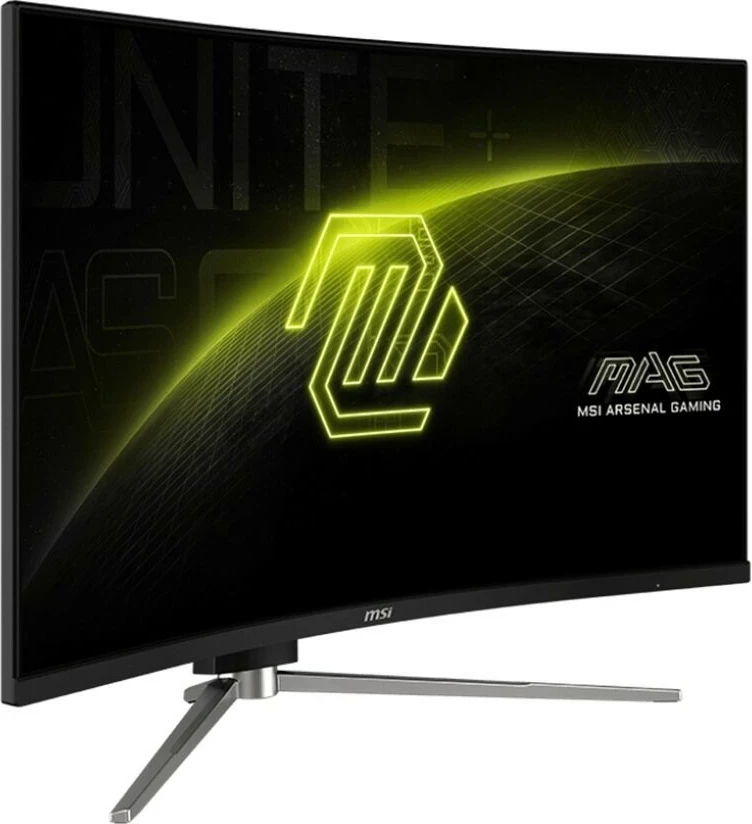 Ukivljen zaslon 31,5" QHD, 240Hz, 0,5 ms MSI MAG 325CQRXF E2, črn