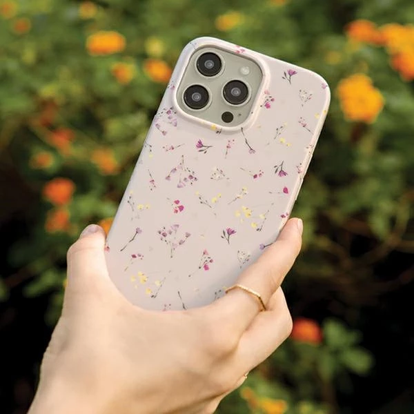 Ovitek za telefon UNIQ Coehl Prairie za iPhone 15 Pro Max, bež, z motivom cvetja