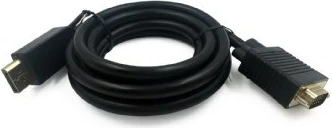 Kabel za povezavo DisplayPort v VGA, 1,8 m, črn - Gembird