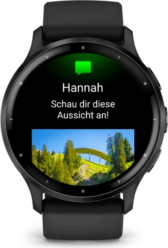 Pametna ura Garmin Venu 3, 45 mm, AMOLED, GPS, črna