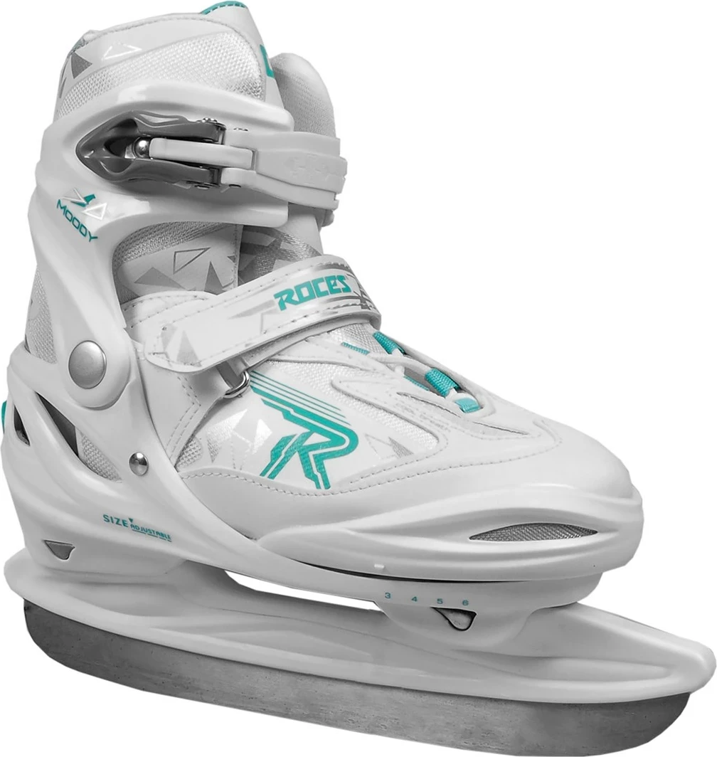 Drsalki za na led Moody Ice 3.0, Roces, za dekleta, bela/mint, 36-40