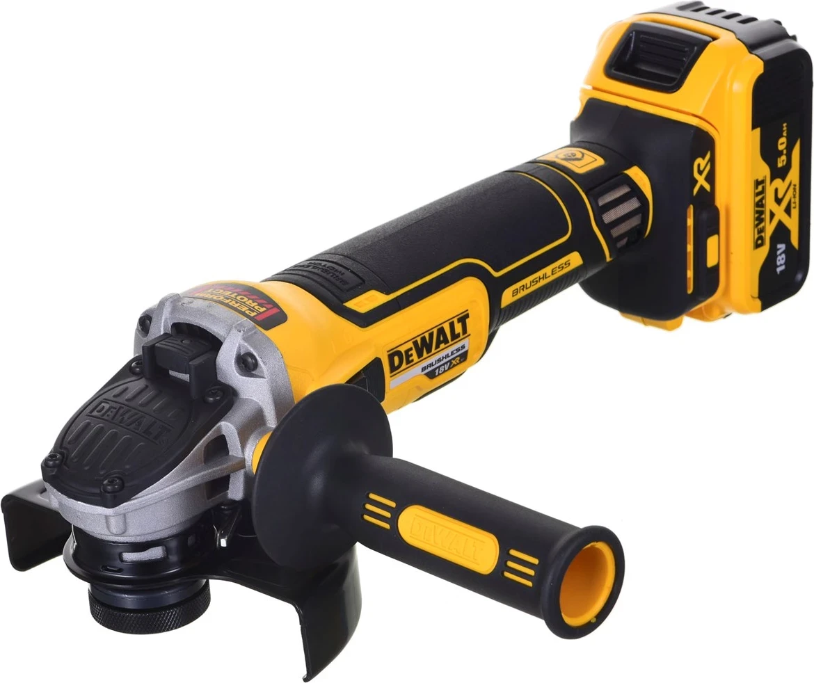 Kombinirani komplet vrtalnik/izvijač in brusilnik, DeWalt DCD796, DCG405 + 2x5,0Ah DCK208