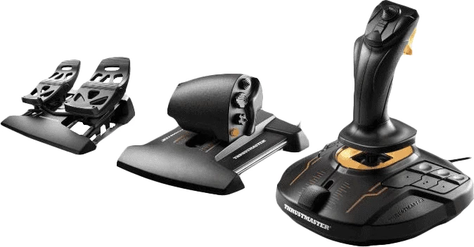 Set za simulacijo letenja Thrustmaster T.16000M FCS Flight Pack 2960782, joystick + ročica za plin + pedala, črn