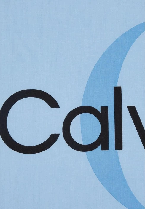 Šal svetlo modre barve Calvin Klein za ženske