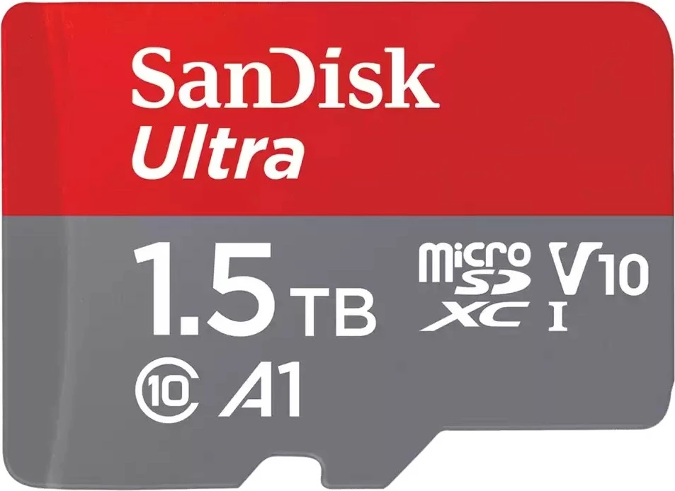 MicroSDXC kartica SanDisk Ultra 1,5 TB, Class 10, UHS-I, V10, siva, rdeča MicroSDXC kartica SanDisk Ultra 1,5 TB, Class 10, UHS-I, V10, siva, rdeča