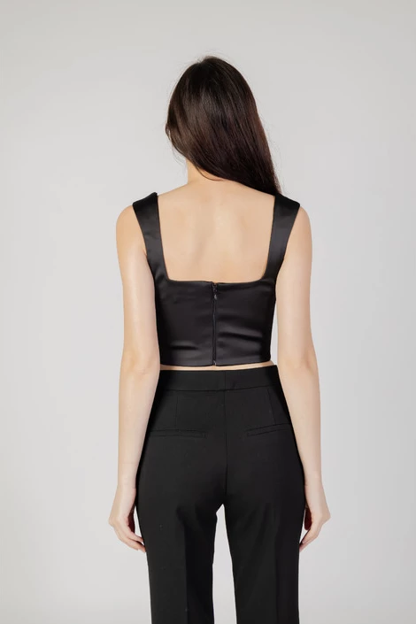 Majica Silence za ženske, črna