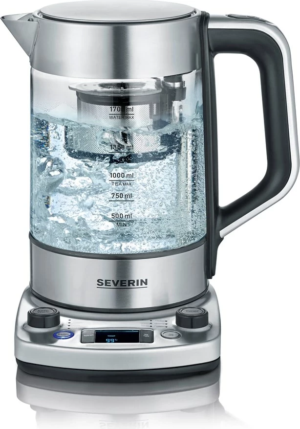 Električni grelnik vode Severin WK 3422, 1,7 L, 3000 W, inox Električni grelnik vode Severin WK 3422, 1,7 L, 3000 W, inox