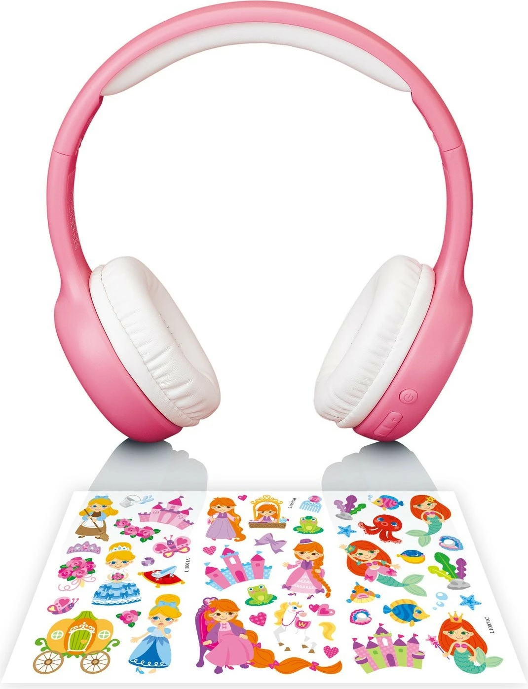 Otroške slušalke Lenco HPB-110PK, Bluetooth, 20 ur, rožnate