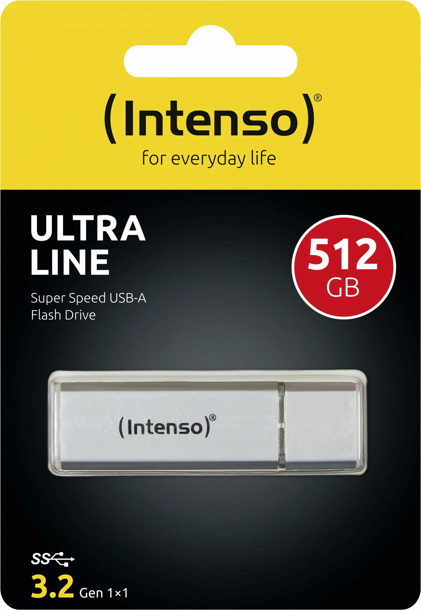 USB ključek Intenso Ultra Line 512 GB, USB 3.2, srebrn USB ključek Intenso Ultra Line 512 GB, USB 3.2, srebrn