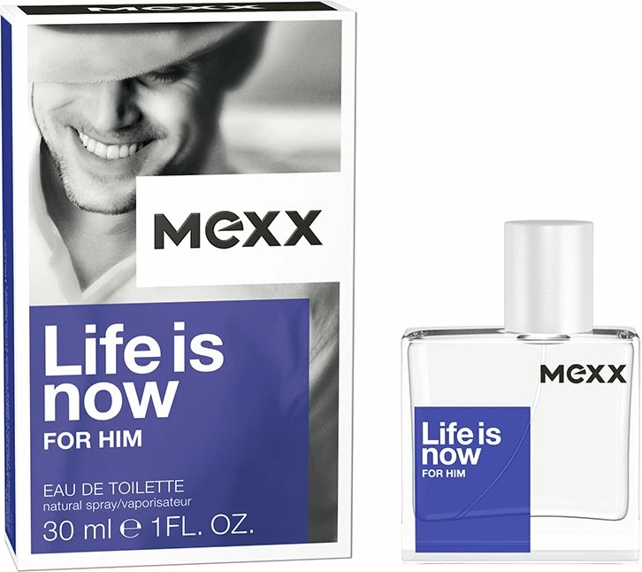 Eau de Toilette za moške Mexx Life is Now for Him, 30 ml