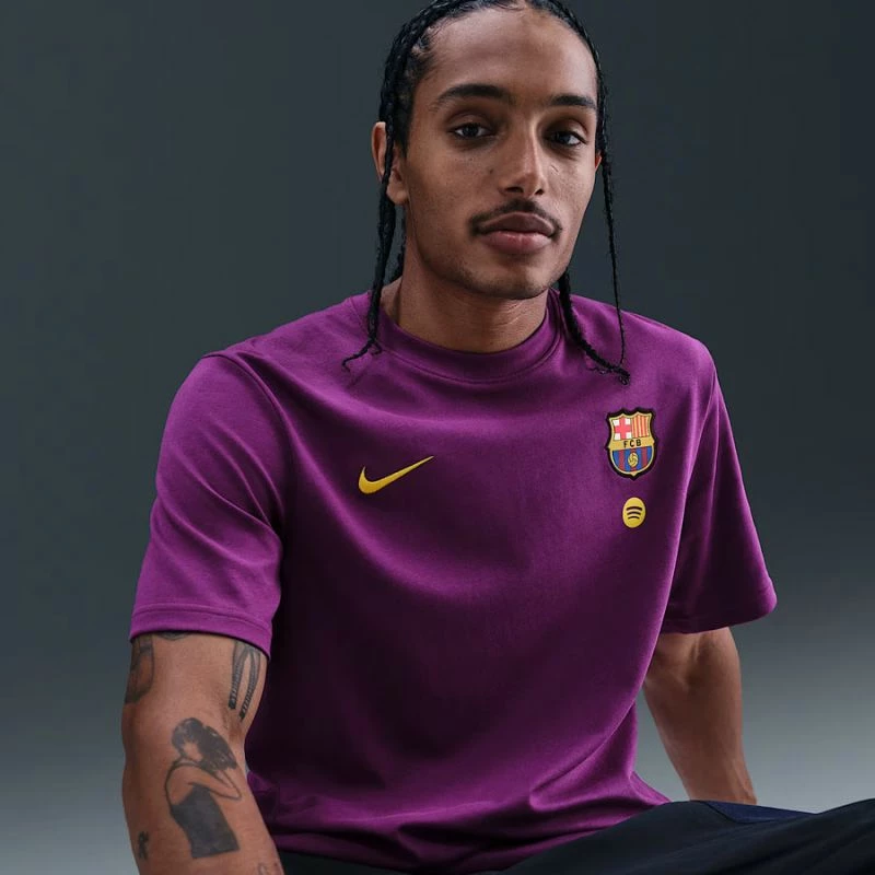 Majica za moške FC Barcelona, Nike, rdeča/vijolična