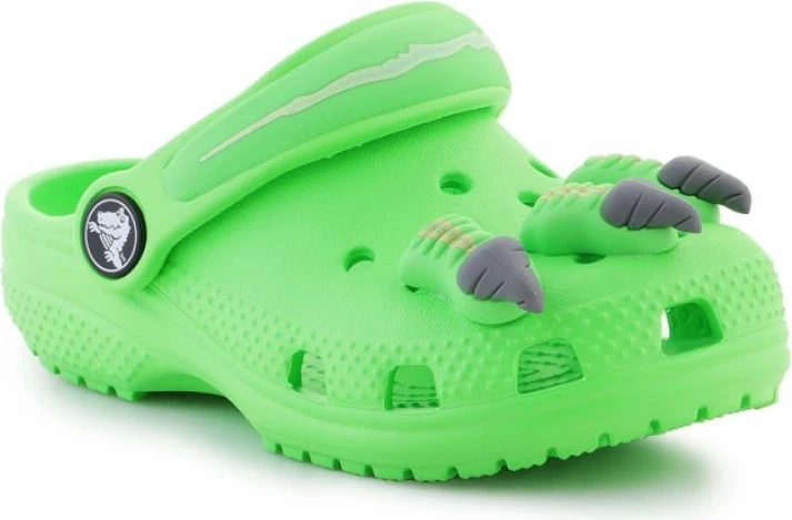 Otroške natikače Crocs z dinozavrom, zelene