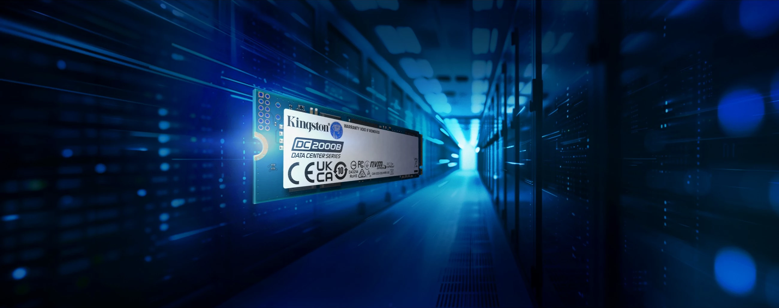 SSD PCIe 4.0 M.2 960 GB, Kingston DC2000B, črn