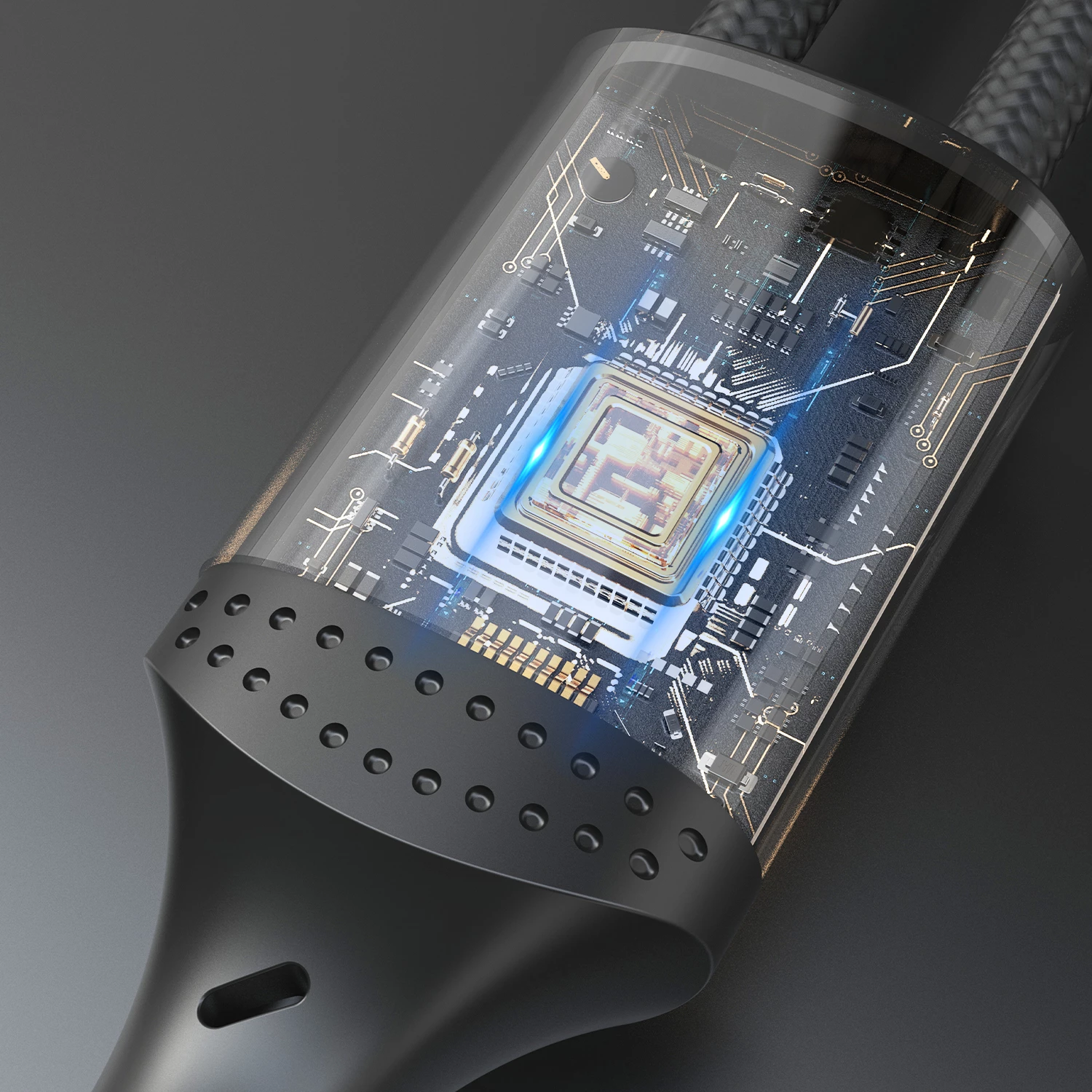 Kabel 3-v-1 Dudao L3E, 1,2 m, 60 W, MicroUSB/USB-C/Lightning, črn