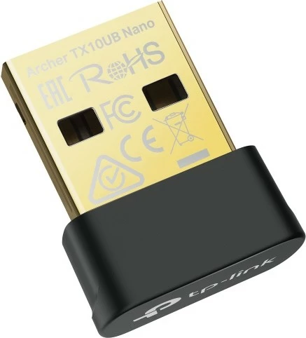 Wi‑Fi in Bluetooth adapter Archer TX10UB Nano, TP‑Link, USB 2.0, dvopasovni, črn