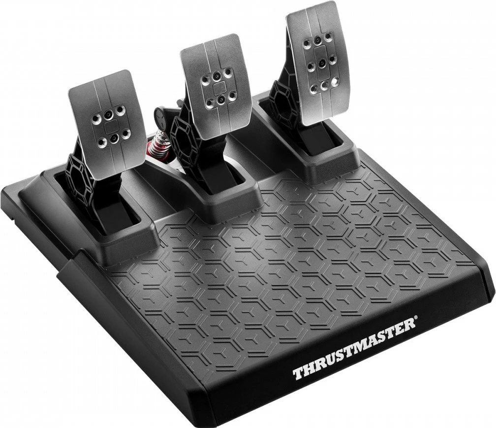 Gaming volan Thrustmaster T248R, 900° povratna sila (force feedback), 25 gumbov, USB, za PC/PS4/PS5, s pedali T3PM, črn