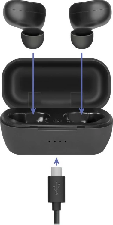 Bluetooth slušalke Defender TWINS 638 s mikrofonom, črne