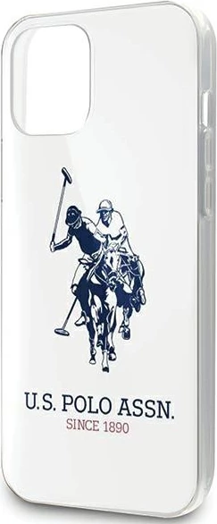 Ovitek za telefon za iPhone 12 Pro Max, Shiny Big Logo, U.S. Polo Assn. USHCP12LTPUHRWH, bel