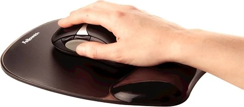 Podloga za miško in zapestje Fellowes, črna