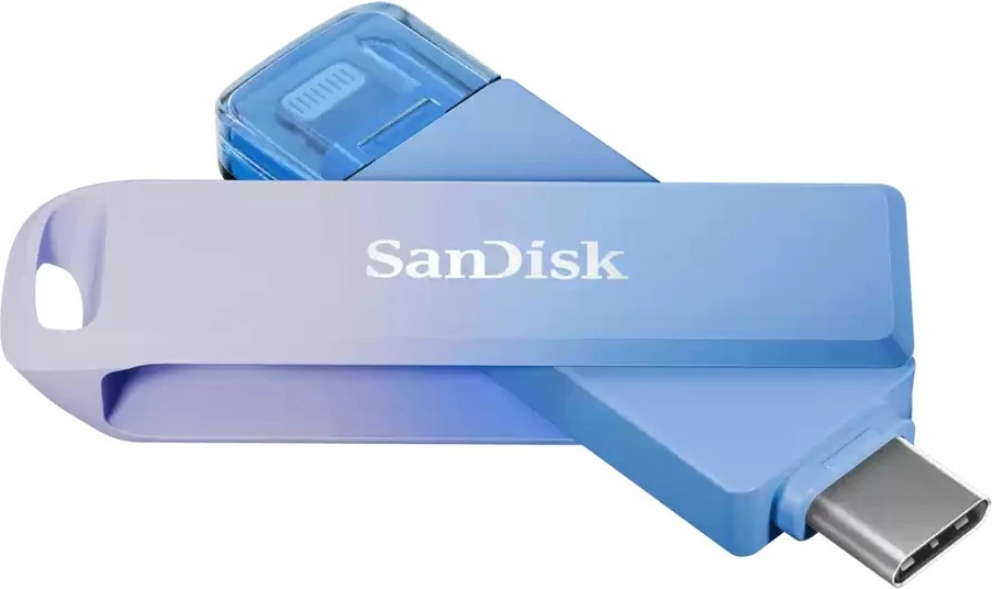 USB ključek SanDisk Creator Phone Drive 256 GB Lightning/USB-C modro/vijoličen USB ključek SanDisk Creator Phone Drive 256 GB Lightning/USB-C modro/vijoličen