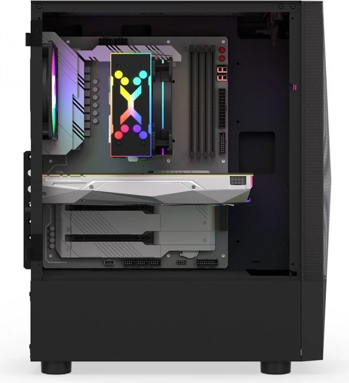 Kasetni računalniški ohišje Krux, črn