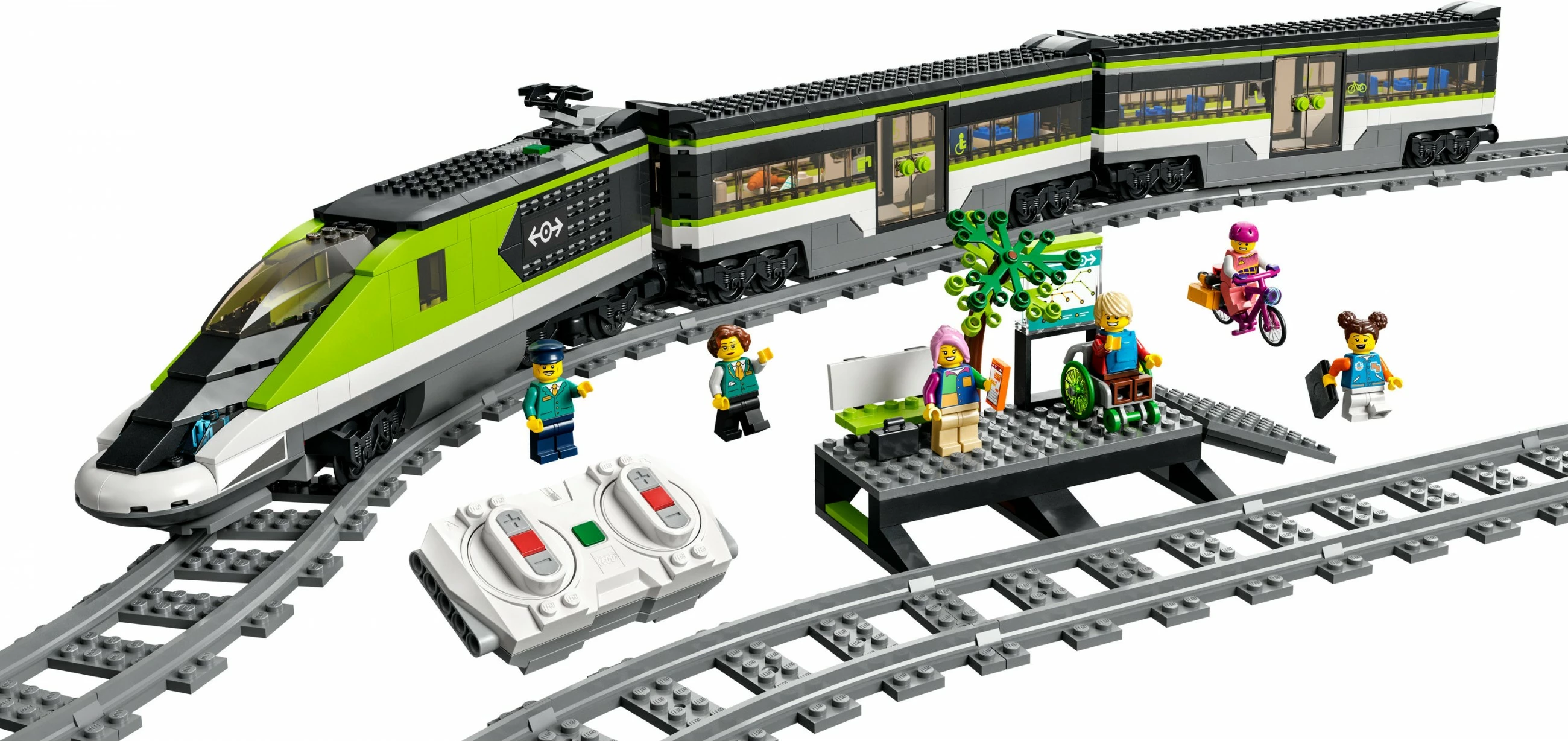 Set gradnje železniški potniški vlak LEGO City Express, 7+, plastika, 764 delov, večbarven