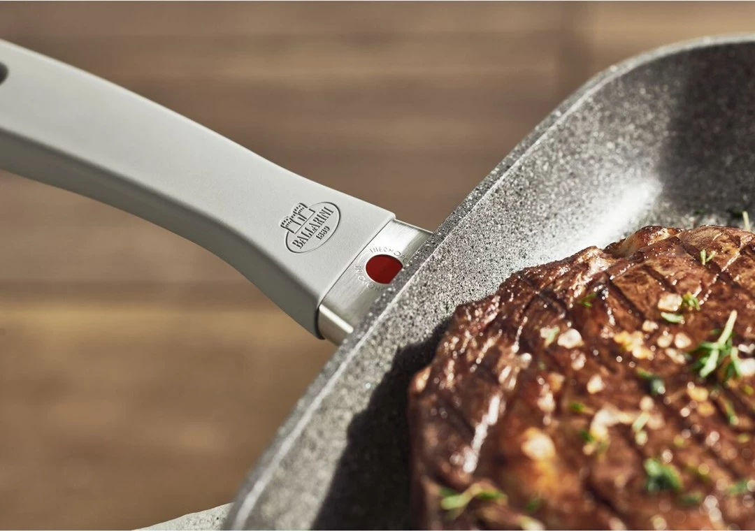 Grill ponev kvadratna, 28 cm, granit, siva BALLARINI 75002-941-0