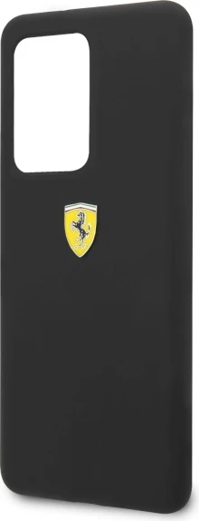 Silikonski ovitek za telefon Ferrari Hardcase FESSIHCS69BK za Samsung Galaxy S20 Ultra, črn