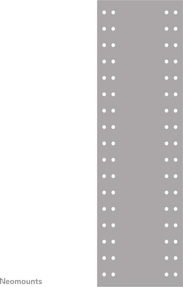 Držalo za tipkovnico in miško Neomounts KEYB-V100RACK, jeklo, VESA 75x75/100x100, srebrno