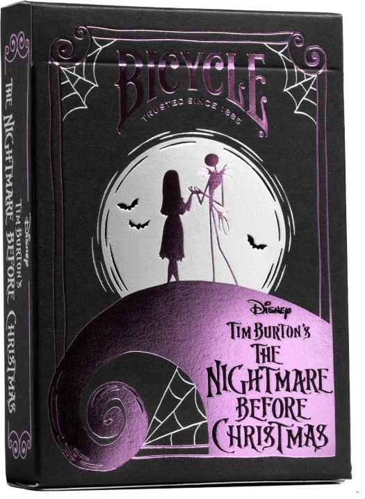 Igralne karte z motivom The Nightmare Before Christmas, Disney 97205, črno vijolične