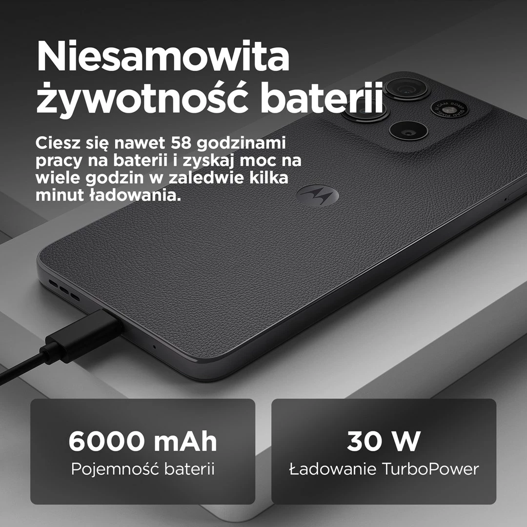 Pametni telefon Motorola moto g15 power, 6,72", Android 15, 8 GB RAM, 256 GB, siva