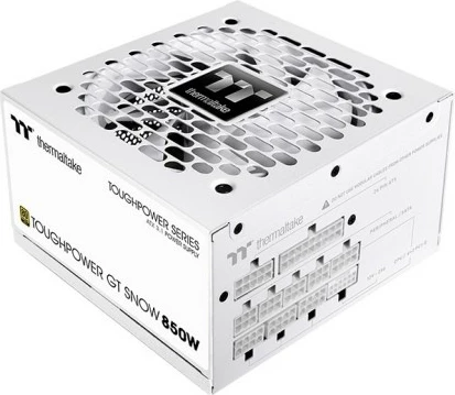 Modularen napajalnik 850W, 80 PLUS Gold, ATX3.1, Snow, bel — Thermaltake ToughPower GT
