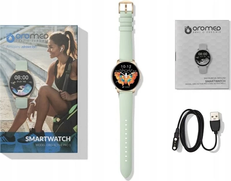 Pametna ura ORO Active Pro 1 Oromed, zlata