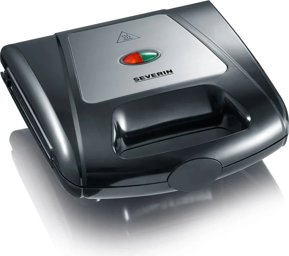 Aparat za vaflje, 1000 W, črn/krom, Severin SA2968, za 2 vaflja