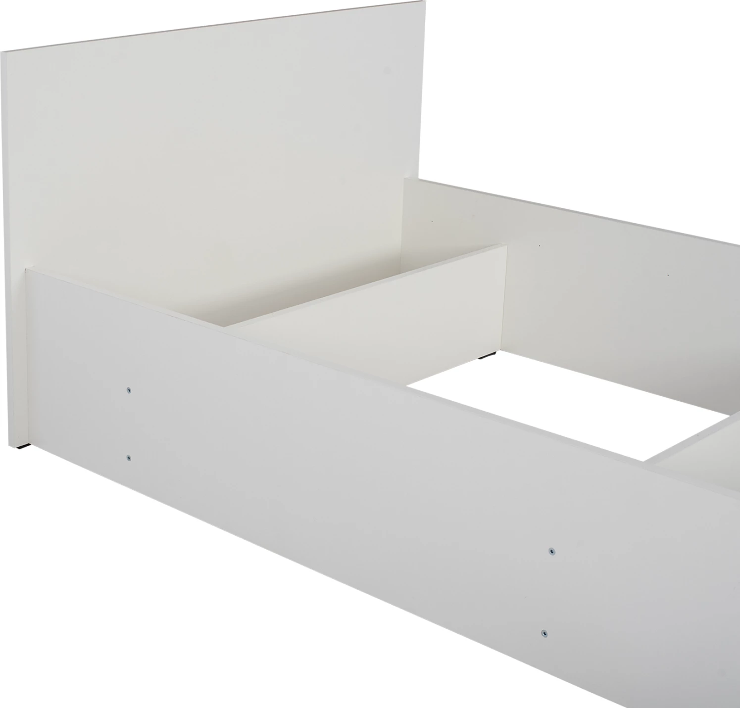 Melaminska postelja za vzmetnico 90x200 cm. Bela FH2433.03