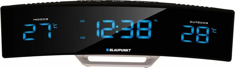 Alarmna ura z radijem FM Blaupunkt CR12BK, merilec temperature, črna