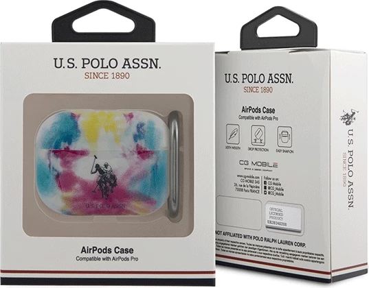 Ovitek za AirPods Pro, Tie & Dye, večbarven, U.S. Polo Assn. USACAPPCUSML