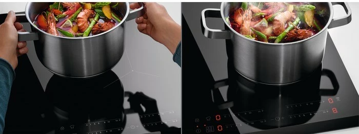 Indukcijska plošča Electrolux CIT61443 Slim H2H, 4 kuhališča, na dotik, črna