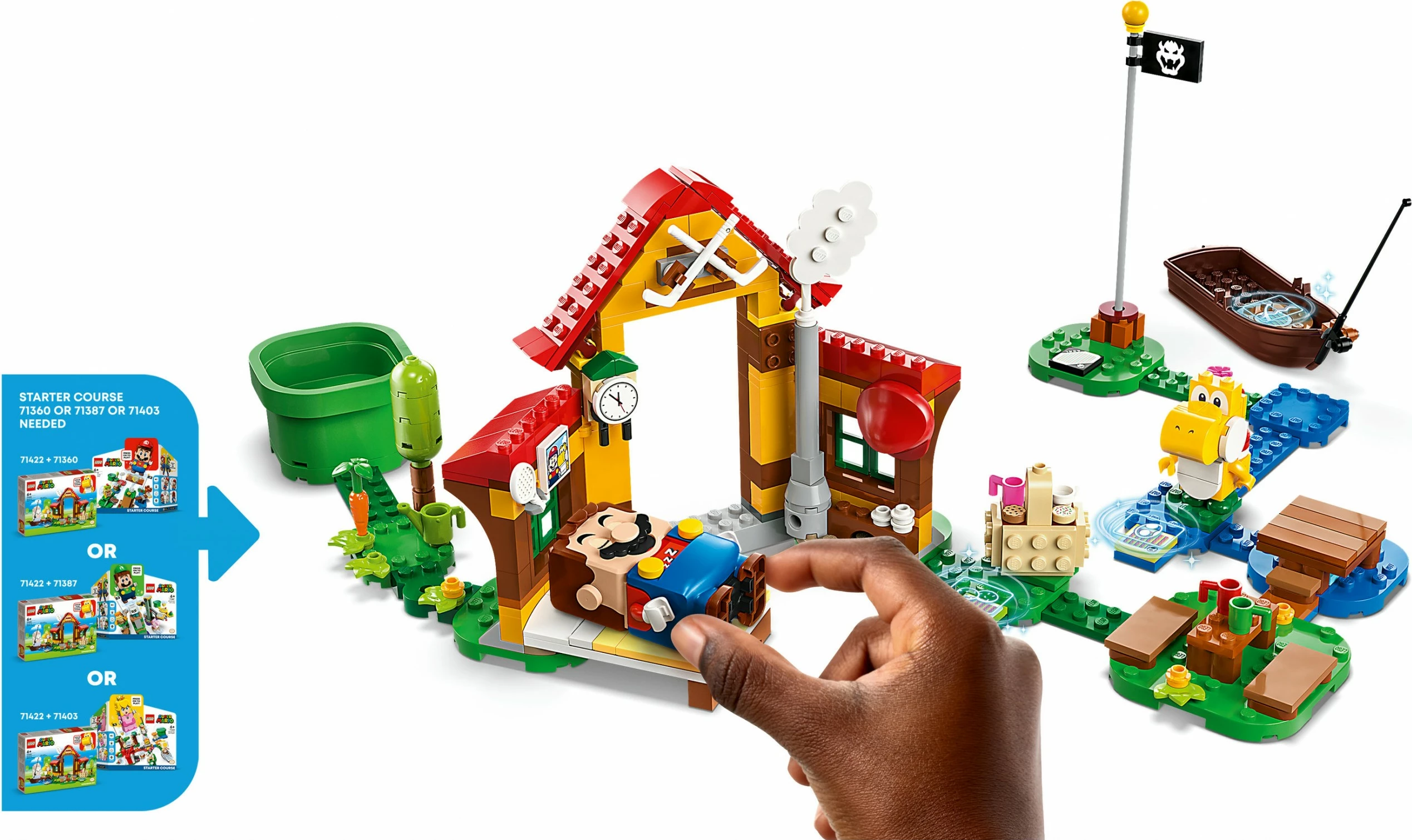 Set za sestavljanje LEGO Super Mario, Piknik pri Mariovi hiši, 259 kosov, večbarven