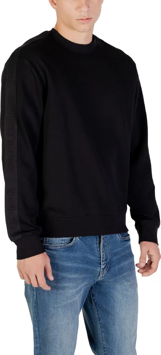 Majica z dolgimi rokavi, Armani Exchange, moška, črna