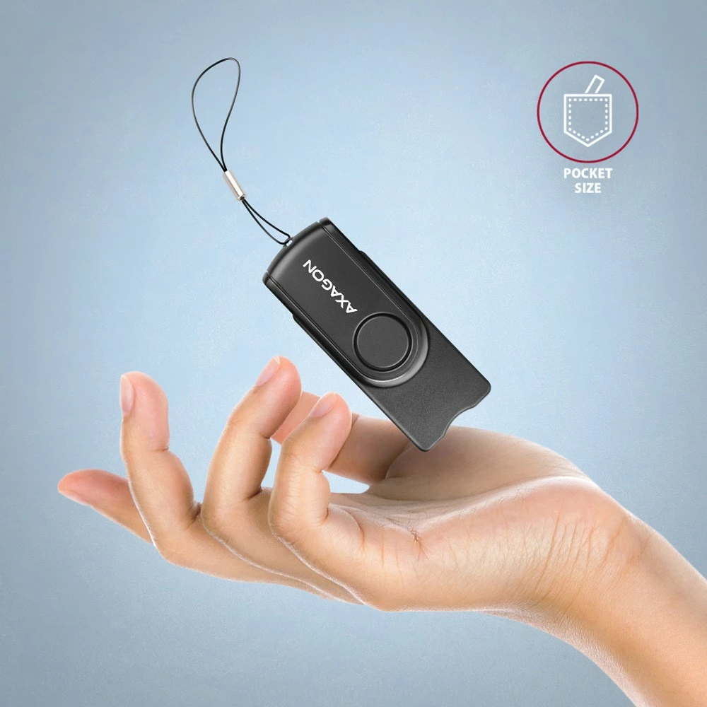 Večfunkcijski bralnik kartic AXAGON CRE-SMP2A, USB 2.0, SD/microSD/SIM/ID, črn