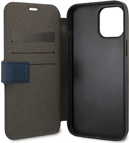 Ovitek U.S. Polo Assn. USFLBKP12MPUGFLNV za iPhone 12/12 Pro, vezen polo, grenadina/modro